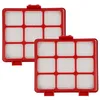 Image de vhbw 2x Filtre compatible avec Beko VCO 32803 AF, VCO 32802 AD aspirateur - filtre de sortie d'air, noir/blanc/rouge