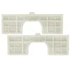 Image de vhbw 2x filtre compatible avec Samsung Navibot SR8896, SR8897, SR8898, SR8895, VR10ATBATGY/SW, SR8895 Silencio aspirateur - filtre blanc