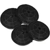 Image de vhbw 4x Filtres à charbon actif compatible avec Elica 208355404670, 208355404663, 208355404679, 208355404680, 208355404662 hotte aspirante - 17,2 cm