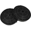 Image de vhbw 2x Filtres à charbon actif compatible avec Elica PRF0101144, PRF0101143B, PRF0101144B, PRF0101144A, PRF0101145 hotte aspirante - 17,2 cm