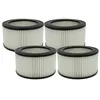 Image de vhbw 4x filtre compatible avec Bikain DI1200 INOX aspirateur de cendres - filtre HEPA noir/blanc