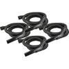 Image de vhbw 4x Tuyau flexible compatible avec Kärcher WD 4 0,2, 0.25, S V-20/5/22, V-20/5/22, Premium, Car Kit aspirateurs - 3 m, poignée