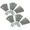 Image de vhbw 18x Lames compatible avec Worx Landroid WA0190, WA0176, WG754E, S S300, S WR130E tondeuse - Lames de rechange, argenté, acier