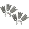 Image de vhbw 18x Lames compatible avec Bosch Indego M 700, 450, 400 Connect, 800, M+ 700, S+ 350 tondeuse - Lames de rechange, argenté, acier