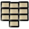 Image de vhbw 10x filtre plissé plat F7 remplacement pour Makita W107418351 pour aspirateur