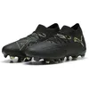 Image de PUMA Chaussures de Football Future 8 Match FG/AG Femme 37, Black Fizzy Light Green Terrain Yellow