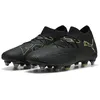 Image de Puma Chaussures de Football Future 8 Match Mxsg Unisexes, Puma Noir pétillant Vert Clair Terrain, 44 EU