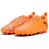 Image de PUMA Future 8 Play MG JR Chaussures de Football, Heat Fire Black-Ravish, 45 EU, Heat Fire PUMA Black Ravish, 29 EU