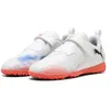 Image de PUMA Chaussures de Football Future 8 Play TT Enfant et Adolescent 36, White Black Glowing Red