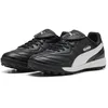 Image de PUMA Chaussures de Football King Liga TT Unisexes, Puma Black Puma White Puma Silver, 40 EU