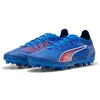 Image de PUMA Mixte 6 Pro MG Chaussure de Football, Ultra Bleue, Blanche et Rouge, 42.5 EU