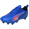 Image de PUMA Chaussures de Football Ultra 6 Play FG/AG Jr Unisexes pour Enfants, Heat Fire PUMA Noir/Rouge Brillant, 35 EU