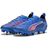 Image de PUMA Chaussures de Football Ultra 6 Pro FG/AG Enfant et Adolescent 34.5, Ultra Blue White Glowing Red