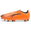 Image de PUMA Chaussures de Football Unisexes Ultra 6 Play FG/AG, Heat Fire PUMA Noir/Rouge Brillant, 42 EU