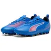 Image de PUMA Chaussures de Football Ultra 6 Play MG Jr Unisexes pour Enfant, PUMA Ultra Bleue, Blanche et Rouge, 32 EU