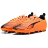 Image de PUMA Ultra 6 Play MG Jr Chaussure de Football, Heat Fire Noir/Rouge Brillant, 36 EU