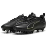 Image de PUMA Chaussures de Football Ultra 6 Play FG/AG Jr Unisexes pour Enfants, Puma Noir pétillant Vert Clair Terrain, 35 EU