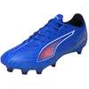 Image de PUMA Chaussures de Football Ultra 6 Play FG/AG WN pour Femme, PUMA Ultra Bleue, Blanche et Rouge, 37 EU