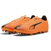 Image de PUMA Chaussures de Football Ultra 6 Play MG Unisexes, Heat Fire PUMA Noir/Rouge Brillant, 42 EU
