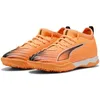 Image de PUMA Chaussure de Football mi-Hautes Ultra 6 Match TT Enfant et Adolescent 37, Heat Fire Black Glowing Red Orange