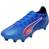 Image de PUMA Chaussures de Football Unisexes 6 Match FG/AG, Ultra Bleu Blanc/Rouge Brillant, 40 EU, PUMA Ultra Bleue, Blanche et Rouge, 40.5 EU