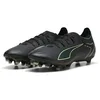 Image de PUMA Chaussures de Football Ultra 6 Match FG/AG Unisexes, Puma Noir pétillant Vert Clair Terrain, 42.5 EU