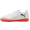 Image de PUMA Chaussures de Football Future 8 Play TT Enfant et Adolescent 31, White Black Glowing Red