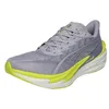 Image de PUMA Deviate Nitro 4 Chaussures de course pour homme, Argent vif Lux Lime, 40 EU