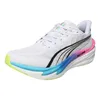 Image de Puma Chaussures de course Deviate Nitro 4 pour homme, Blanc-Rose poison-Ultra Bleu, 43 EU