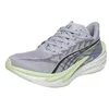 Image de PUMA Chaussures de course Deviate Nitro 4 pour femme, Argenté/vert, 40.5 EU