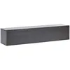 Image de Meuble TV Mural Minimaliste Etagère de Rangement Multimédia 140 cm en Panneau Particules de Bois Noir Gladstone