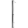 Image de Beliani Douche Extérieur Moderne en PVC Solaire avec Fonction Pluie Noir et Argenté Topocalma