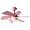 Image de Beliani Ventilateur de Plafond Moderne Éclairage LED avec Télécommande en Synthétique et Contreplaqué Rose Logar