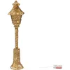 Image de Beliani Lampadaire LED en Fer et Corde en Papier 40 Ampoules Décoration de Noël Doré Alftanes