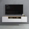 Image de Mai & Mai Meuble TV Armoire 3 Portes avec Soft-Close Table TV pour le Salon Marron Clair+Blanc Mat 180x34,4x39 cm FernsehSR03