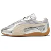 Image de PUMA Baskets Femme Speedcat Lou Metallic Femme Simili Cuir Argenté