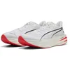 Image de PUMA Chaussures de Running Deviate Pure Nitro  Homme 42, White Ultra Red Silver Metallic