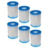 Image de vhbw 6X Cartouches filtrantes Remplacement pour Bestway 58094, FD2137, Type II pour Piscine Pompe de Filtration, Filtre à Eau Blanc/Bleu