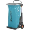 Image de Chariot de jardin mobile GARDENA - Armature métallique - Hauteur de sac réglable - 70kg max - Bleu