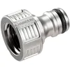 Image de Nez de robinet Premium 21 mm (G 1/2 Pouce) de Gardena : adaptateur pour robinets, métal de qualité, résistant au gel (18240-50)