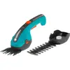 Image de GARDENA Kit Cisaille à Gazon Classiccut Li + Lame Taille-Buissons : Coupe-Bordures pour Coupe Précise des Bordures et la Taille des Arbustes (9854-20)