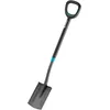 Image de Gardena Petite bêche ErgoLine, Noir, Anthracite, Bleu Turquoise, Petite bêche Bord Droit