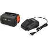 Image de Gardena Starter kit P4A PBA 18V/72 + AL 1830 CV : Pour tous les appareils courant Power For All, temps de charge de 95 minutes, fonction Ready to Go, 4,0 Ah (14907-20)