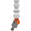 Image de Gardena Conector articulado Para grifos Con rosca de 33,3 mm (1 ), de 26,5 mm (3/4 ), de 23 mm (5/8") e de 21 mm (1/2 ). Blister a todo Color