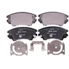 Image de HELLA 8DB 355 013-041 Kit de plaquettes de frein - avec indicateur d'usure - T1668 - pour p.e. BUICK / CHEVROLET / GMC / HOLDEN / OPEL