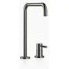 Image de Robinet de cuisine META Square Dornbracht, mélangeur à deux trous, saillie 235mm, rosaces individuelles, 32815861-19, Couleur: Chrome foncé