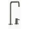 Image de Robinet de cuisine META Square Dornbracht, mélangeur à deux trous, saillie 235mm, rosaces individuelles, 32815861-99, Couleur: Dark Platinum brossé