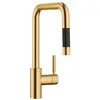 Image de Dornbracht META Square robinet de cuisine, mitigeur monocommande, pull-down, avec fonction douche, saillie 200mm, 33870861-28, Couleur: laiton brossé