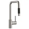 Image de Dornbracht META Square robinet de cuisine, mitigeur monocommande, pull-down, avec fonction douche, saillie 200mm, 33870861-93, Couleur: chrome brossé