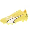 Image de Puma Chaussures de Football Unisexe Ultra Match FG/AG, Yellow Blaze Puma White Puma Black, 42 EU